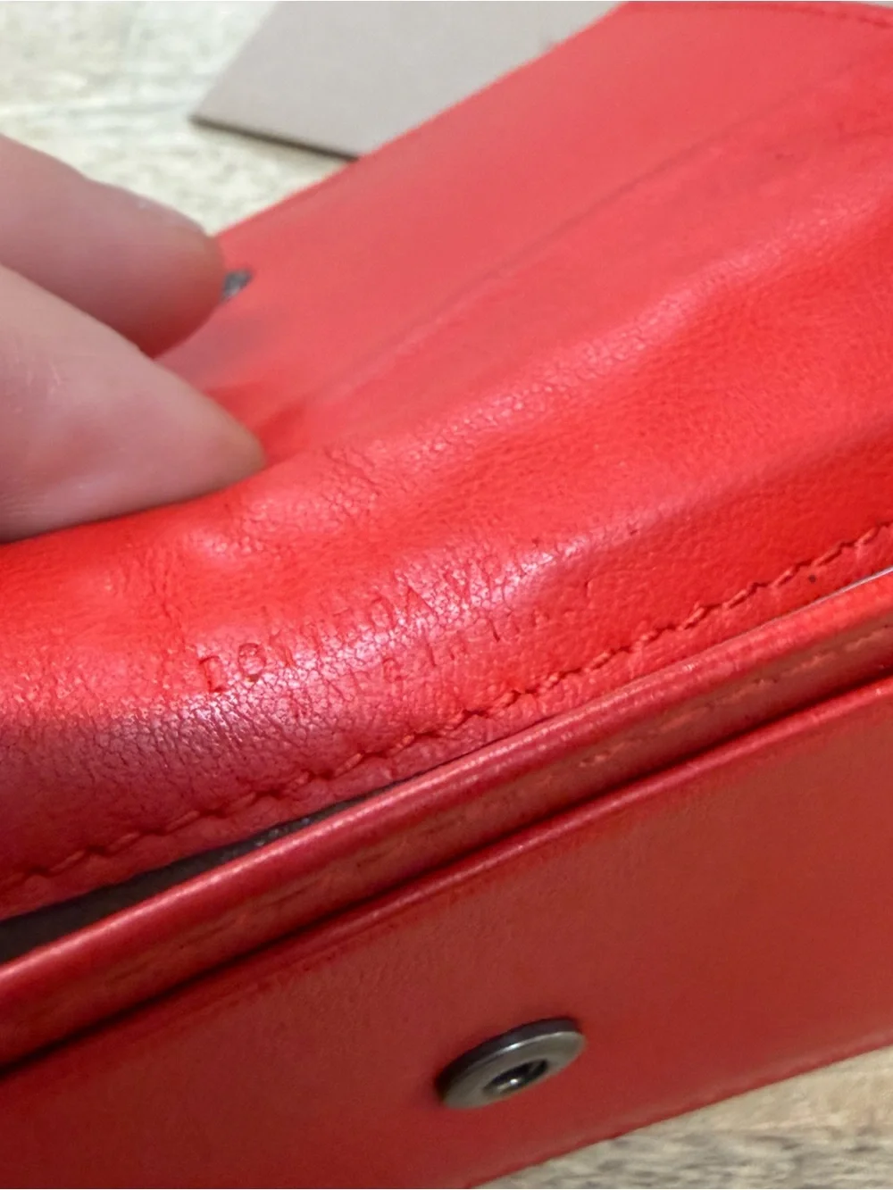 Bottega Veneta Intrecciato Red Woven Leather Card Case